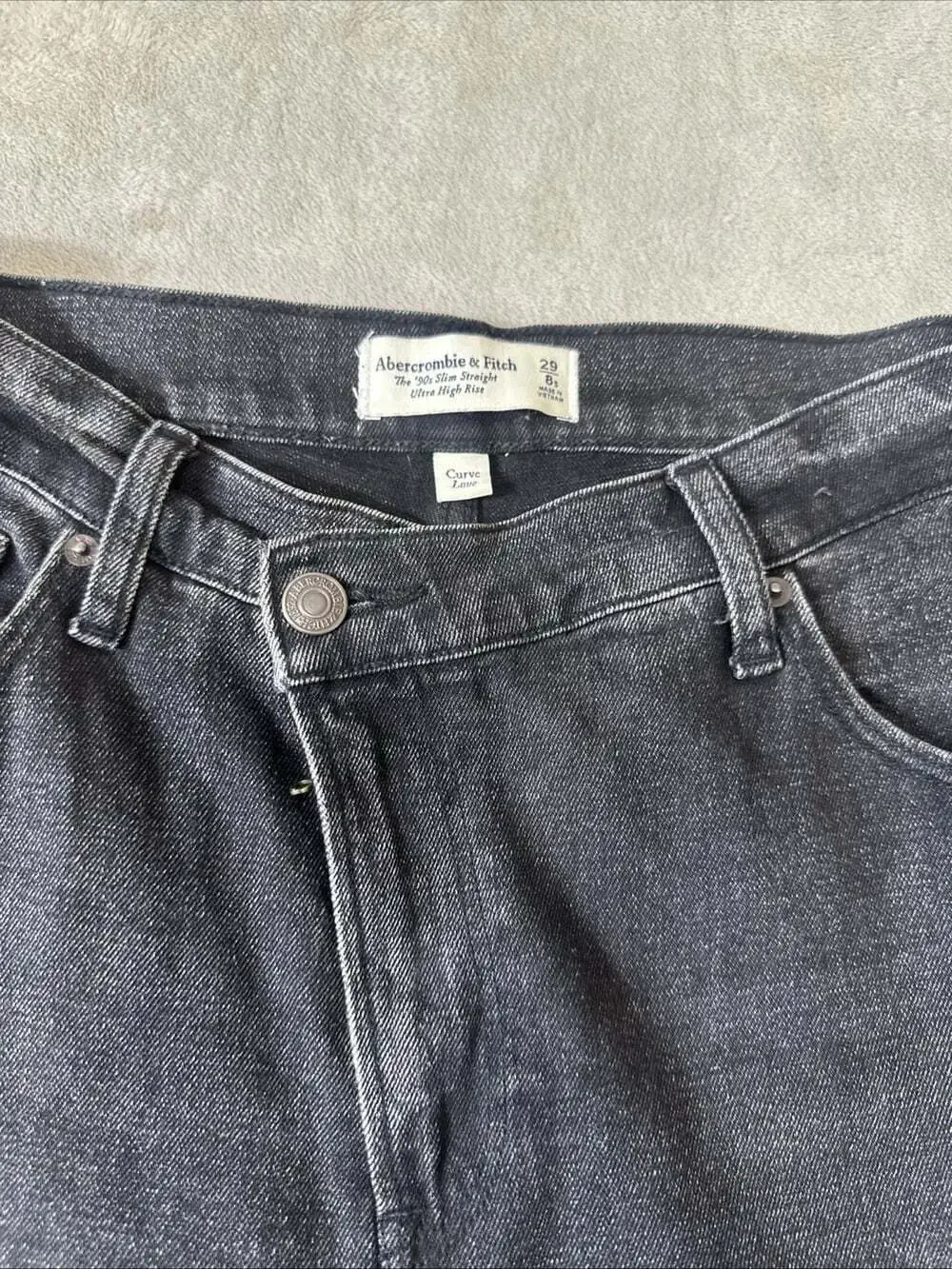 Abercrombie Curve Love 90s Slim Straight Jeans Women’s 29 8S